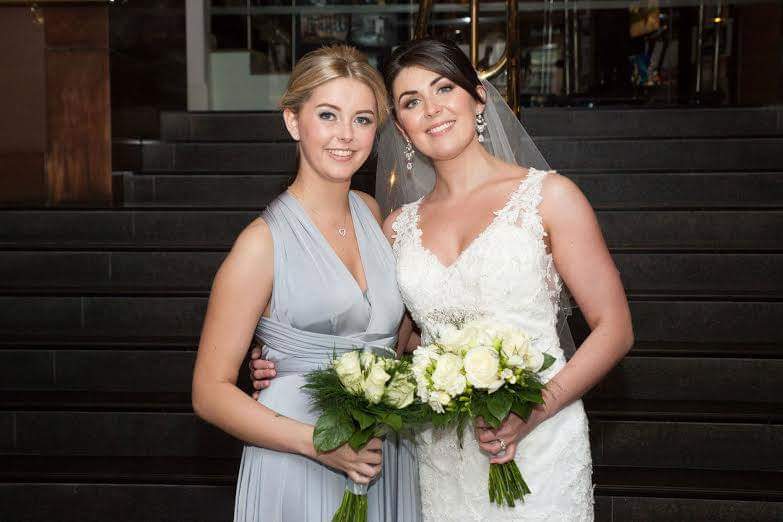 Bride and Bridesmaid at Hard Days Night Hotel in Liverpool