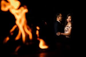 bridal hair and makeup liverpool malmaison hotel wedding bride and groom by fireplace