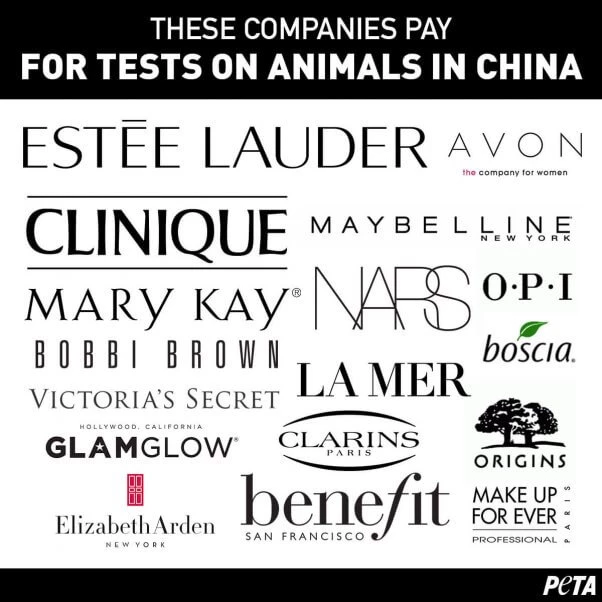 Brands that test on animals